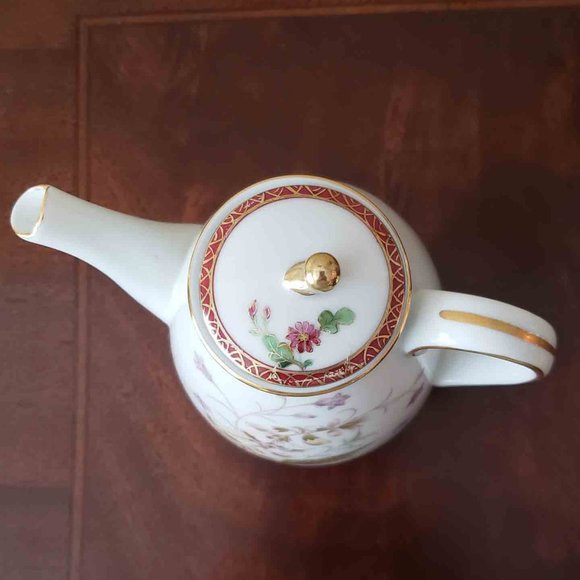 Vintage Noritake Canterbury Porcelain Teapot Small Floral - Picture 3 of 4